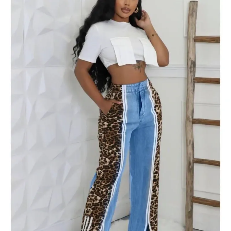 Pantalones con estampado de leopardo