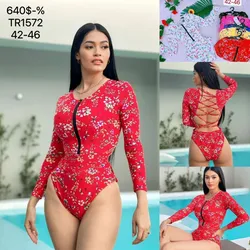 Traje de baño enterizo espalda afuera