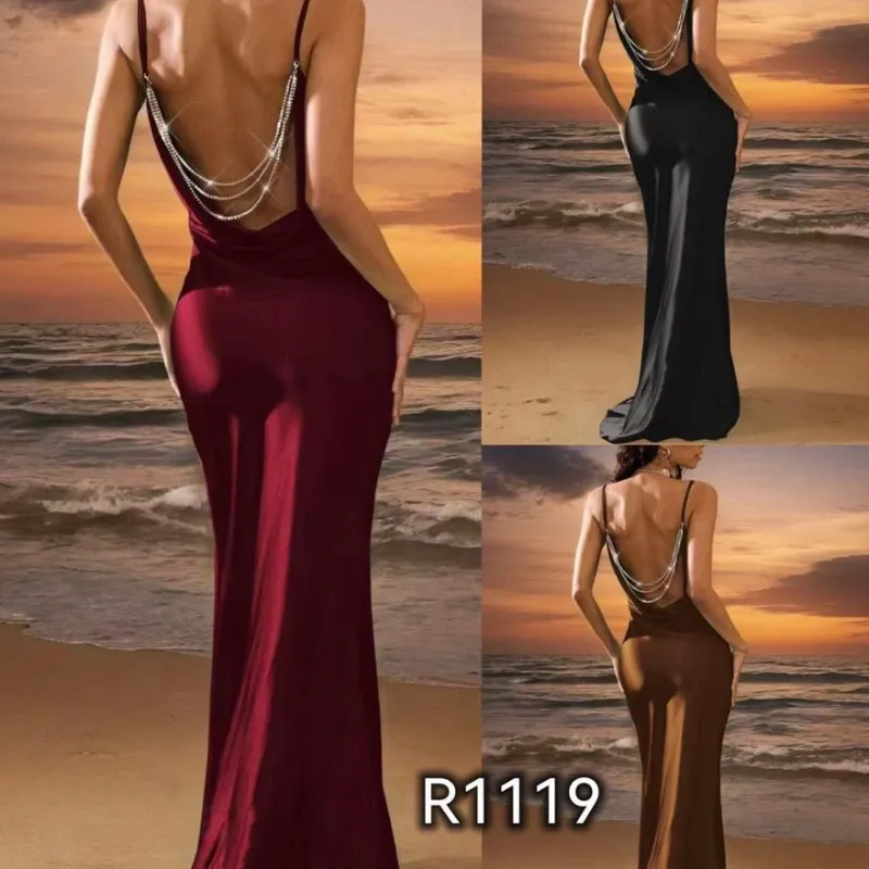 Vestido con Espalda Abierta