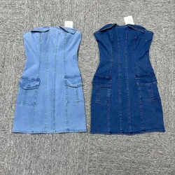 Vestido corto de Denim