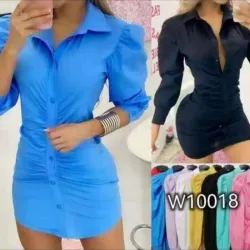 Vestido tipo camisa de vestir