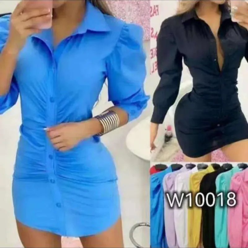 Vestido tipo camisa de vestir