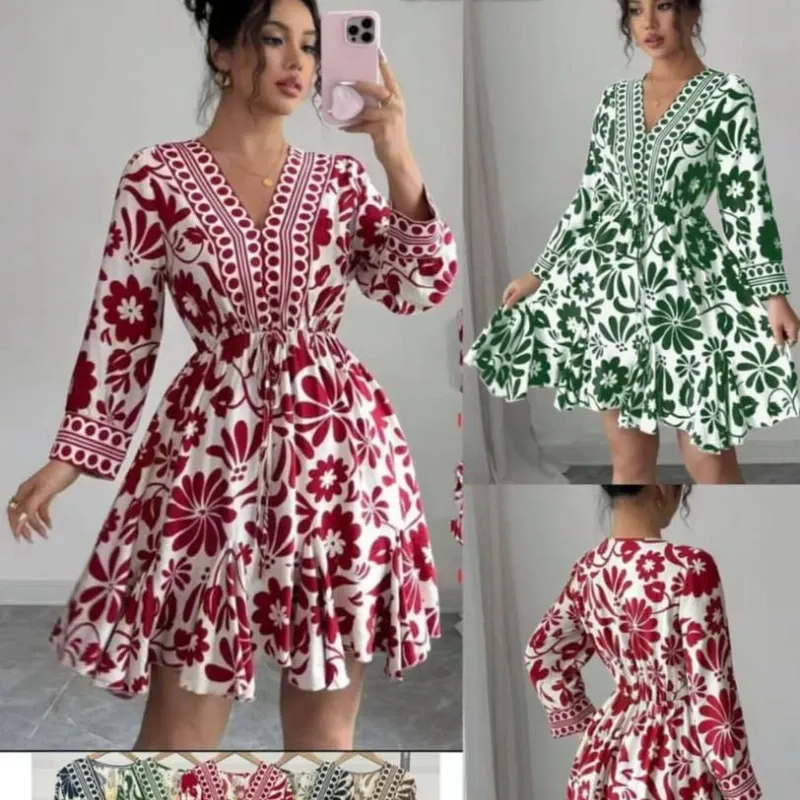 Vestidos de Saya Media y Manga Larga