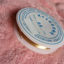 Alambre moldeable dorado 0.6 mm