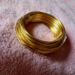 Alambre moldeable dorado 1 mm (10 metros)