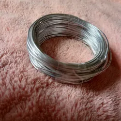 Alambre moldeable plateado 1 mm (10 metros)