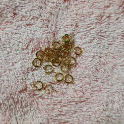 Aros dorados 4 mm