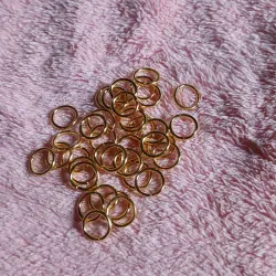 Aros dorados 8 mm