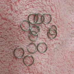Aros plateados 6 mm