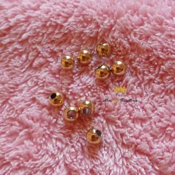 Balines de acero inoxidable dorado 4 mm