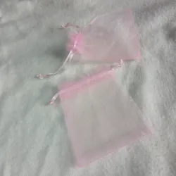 Bolsa de organza rosada 🩷