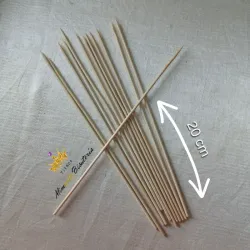Brocheta o palillo de bambú 20 cm