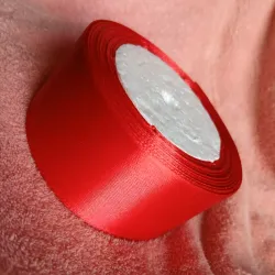 Cinta de satín 4 cm rojo