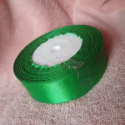 Cinta de satín verde botella 2.5 cm