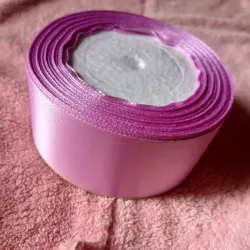 Cinta satín 4 cm malva