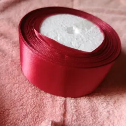 Cinta satín 4 cm rojo vino