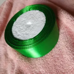 Cinta satín 4 cm verde botella