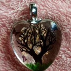 Corazón de cristal naturaleza muerta naranja
