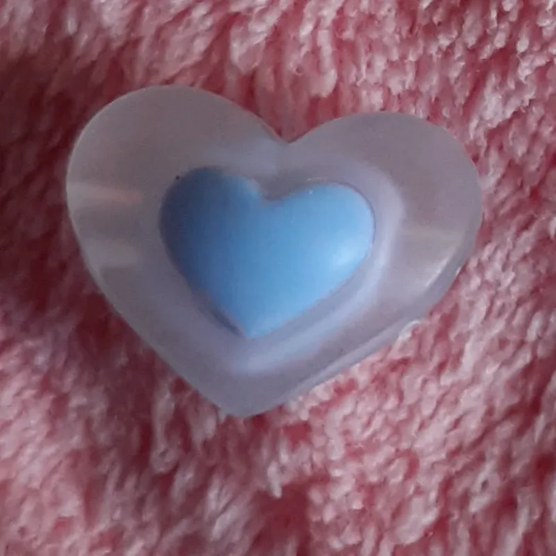 Corazón grande centro azul