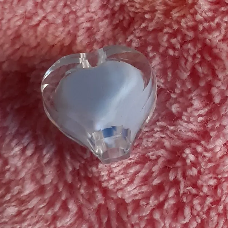 Corazón mediano centro azul