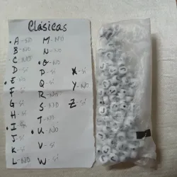 CONSONANTES - Sueltas cuenta blanca letra negra