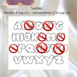Cuenta forma de corazón letra negra
