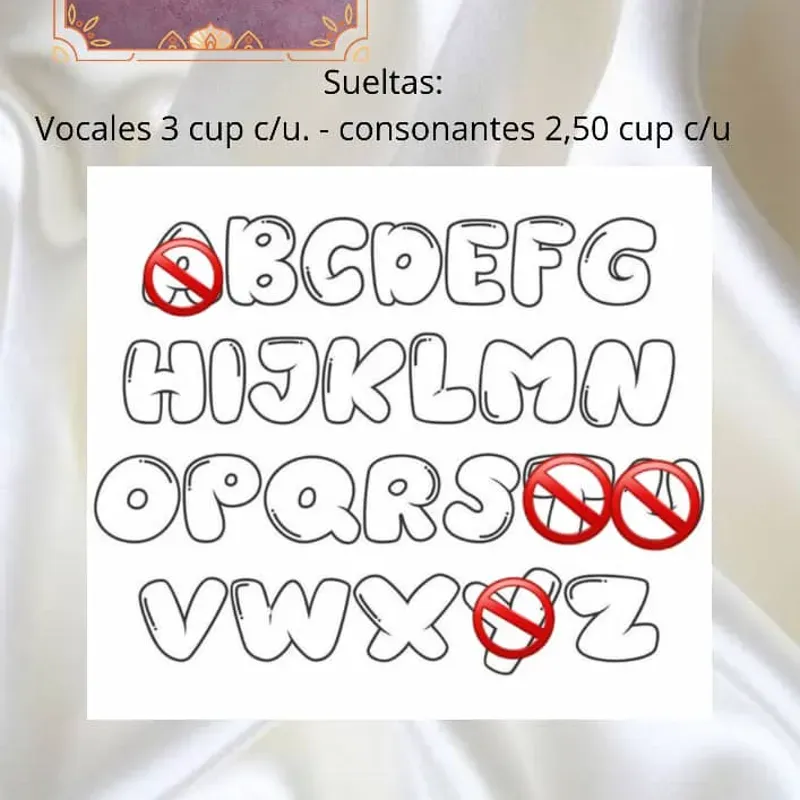 Cuenta negra letra dorada