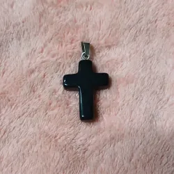 Dije Crucifijo Onix Negro