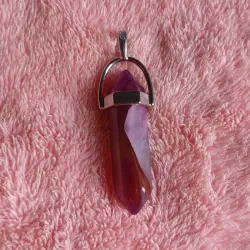 Dije cuarzo ágata rosa 1