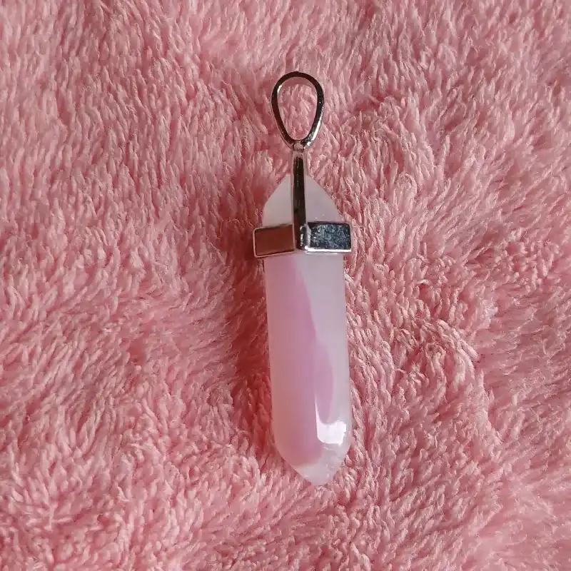 Dije cuarzo ágata rosa 2