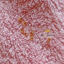 Escachalines de Acero Inoxidable dorado 1 mm