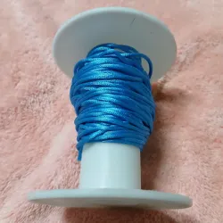 Hilo cola de rata azul claro 1 mm