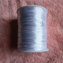 Hilo cola de rata blanco coco 1 mm