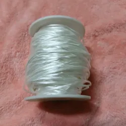 Hilo cola de rata blanco hueso 1 mm