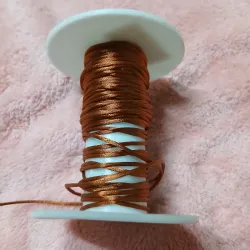 Hilo cola de rata carmelita 1 mm