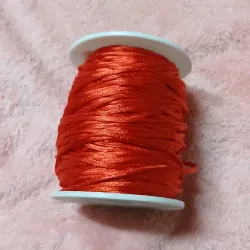Hilo cola de rata rojo 1 mm