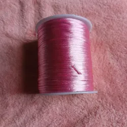 Hilo cola de rata rosa claro 1 mm