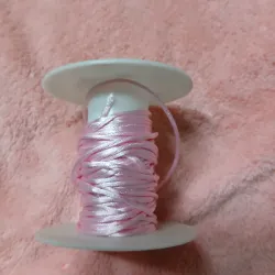Hilo cola de rata rosa claro 1 mm