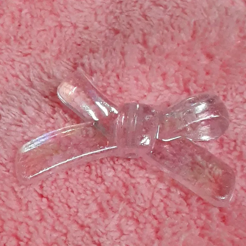 Lazo rosa transparente tornasol