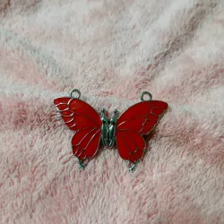 Mariposa imantada roja