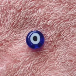 Ojo turco 8mm azul rey