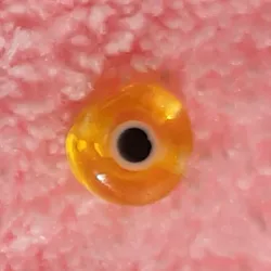Ojos turcos planos 6 mm amarillo