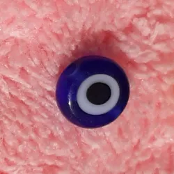 Ojos turcos planos 6 mm azul oscuro