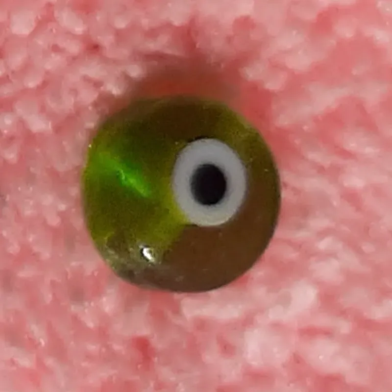 Ojos turcos planos 6 mm verde