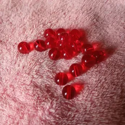 Onix rojo traslúcido 8 mm