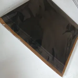 Papel coreano negro con borde dorado