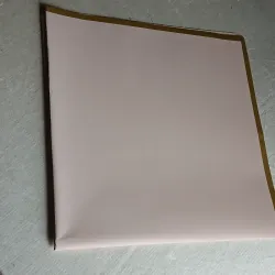 Papel coreano rosa viejo borde dorado