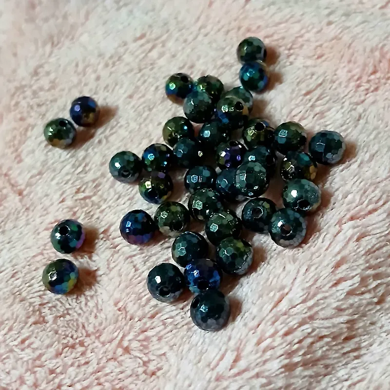 Pepas negras tornasol 6mm