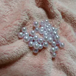 Perlas plásticas 6 mm lilas