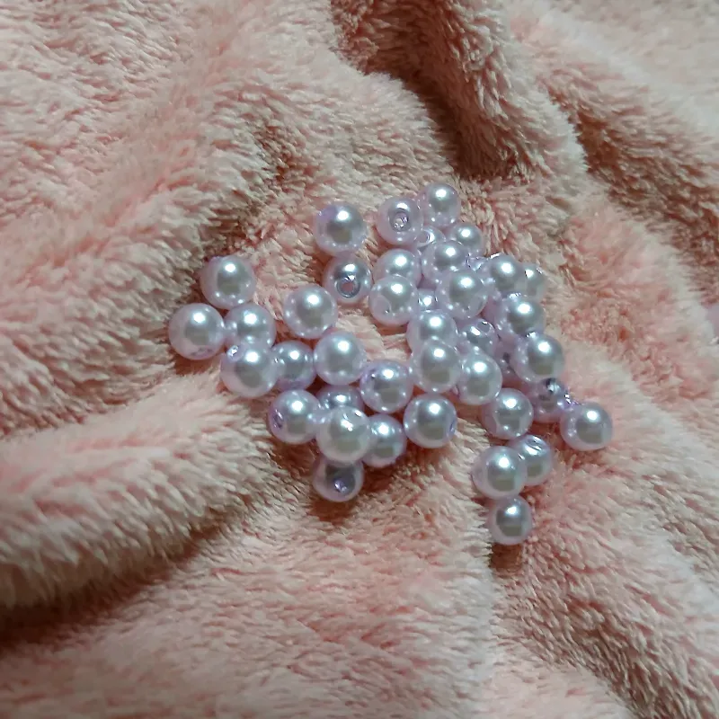 Perlas plásticas 6 mm lilas